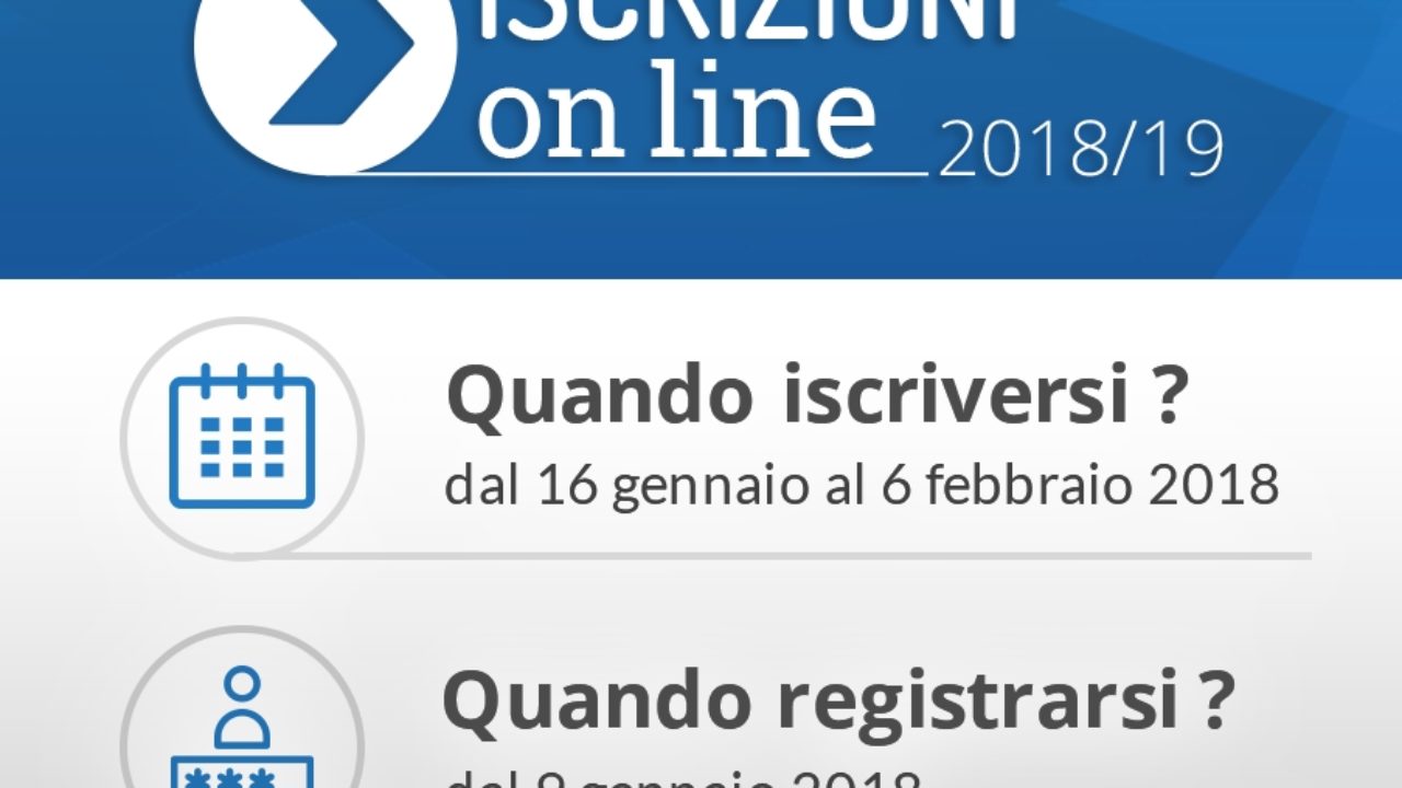 Iscrizioni 201819 Dal 9 Gennaio La Registrazione Sul