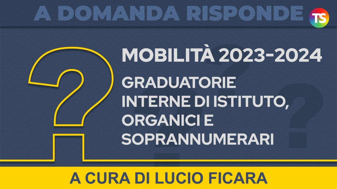 Mobilità 2023-2024, Già In Arrivo Le Convalide Dei Punteggi Ma Per I ...