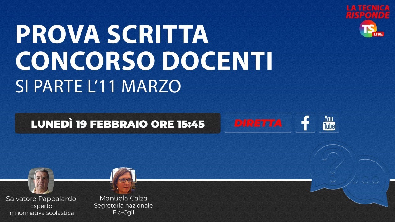 Concorso scuola 2024: pubblicato il calendario della prova scritta