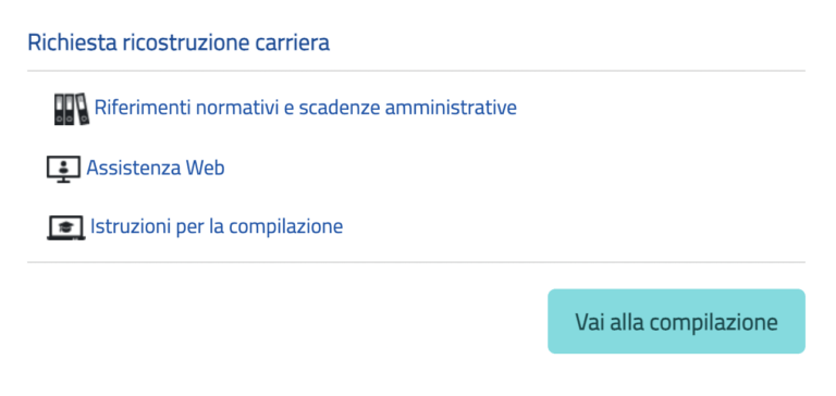 Ricostruzione Della Carriera C Tempo Fino Al Dicembre Per La Sua